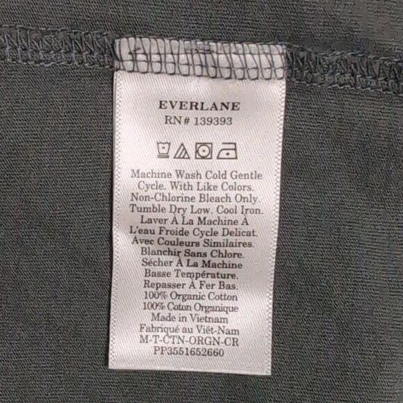 Everlane Mens The Organic Cotton Crew Tee Shirt Green M New - Picture 4 of 6